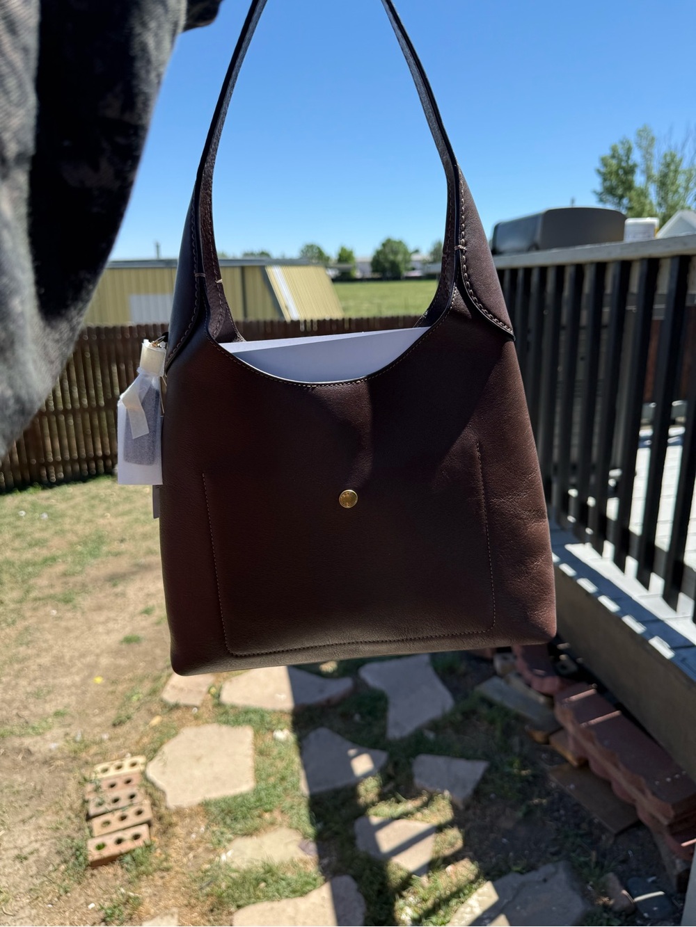 Authentic Coach Brooklyn Shoulder Bag 28 in Maple. Brand new with tags